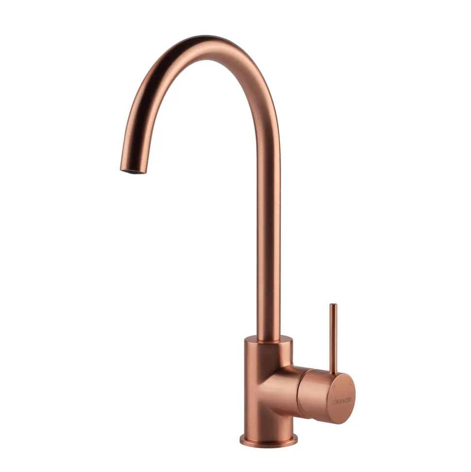 Clearwater Elara Single Lever Mono Kitchen Mixer - Brushed Copper
