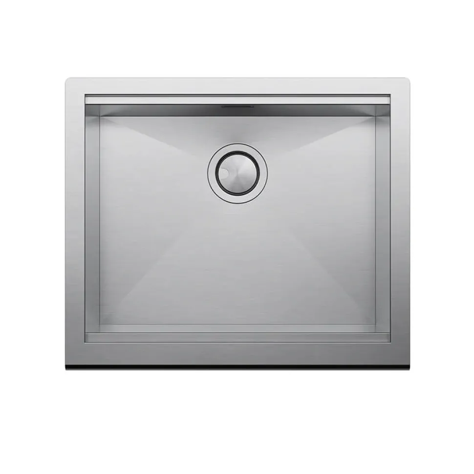 Clearwater Infinity Smart Butler Single Bowl Brushed Stainless Steel Kitchen Sink & Waste - 600 x 510mm