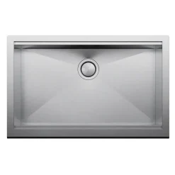 Clearwater Infinity Smart Butler Large Single Bowl Brushed Stainless Steel Kitchen Sink & Waste - 800 x 510mm
