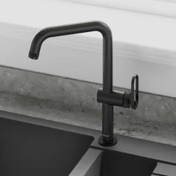 Clearwater Juno WRAS Approved Single Lever Industrial-Style Mono Kitchen Mixer Tap