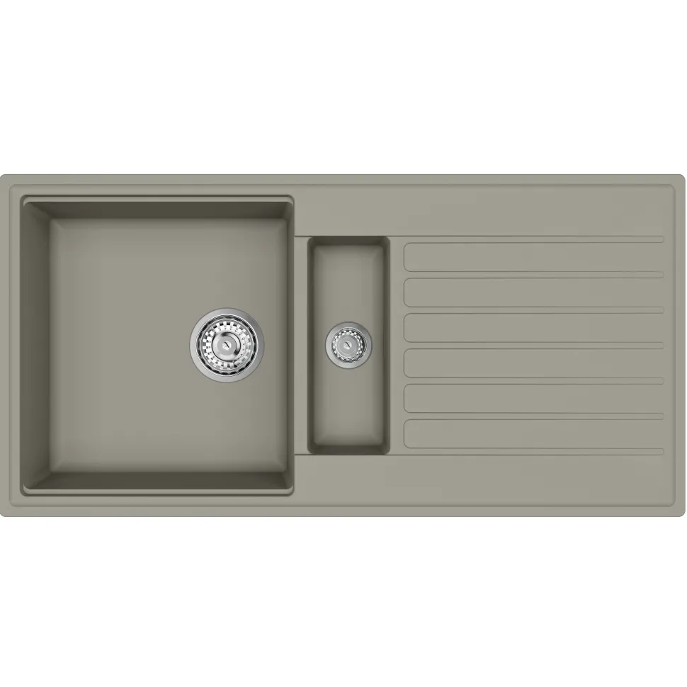 Clearwater Kameo Smart 1.5 Bowl Granite Composite Kitchen Sink - 1000 x 500mm