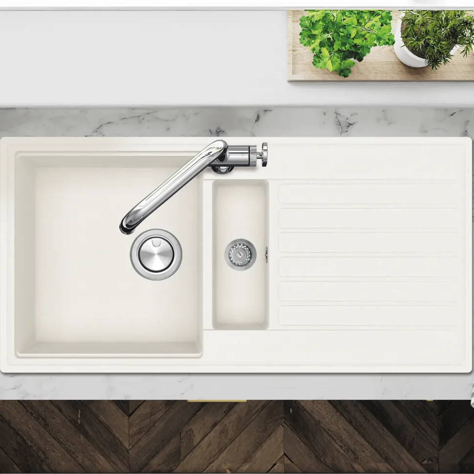 Clearwater Kameo Smart 1.5 Bowl Granite Composite Kitchen Sink - 1000 x 500mm