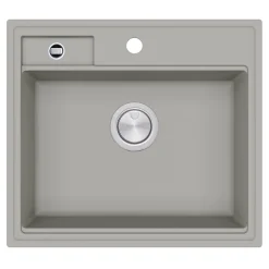 Clearwater Kameo-X Smart 1 Bowl Granite Composite Inset/Undermount Kitchen Sink & Waste Kit - 560 x 500mm
