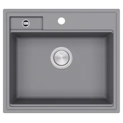 Clearwater Kameo-X Smart 1 Bowl Granite Composite Inset/Undermount Kitchen Sink & Waste Kit - 560 x 500mm