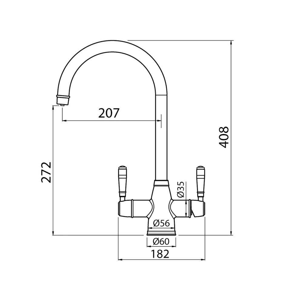 Clearwater Longdon 4-in-1 Instant Boiling Water Tap