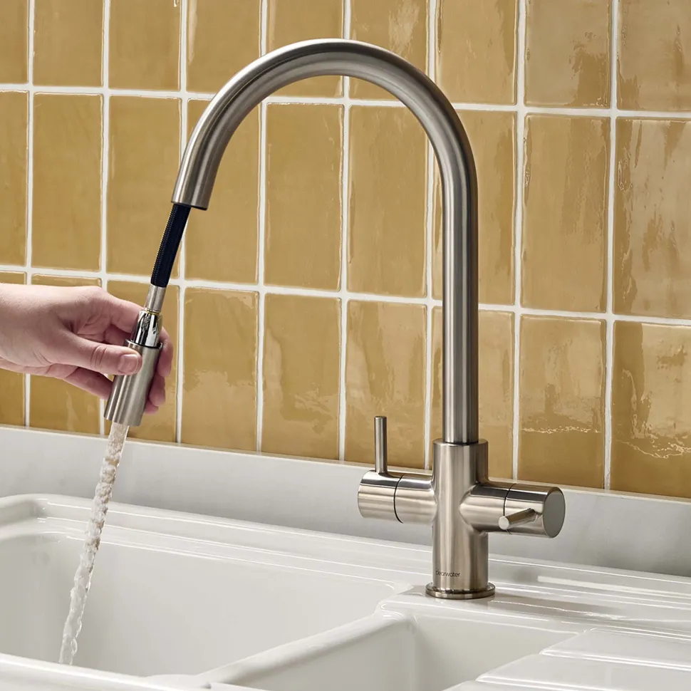 Clearwater Loreto Pull Out Kitchen Mixer Tap