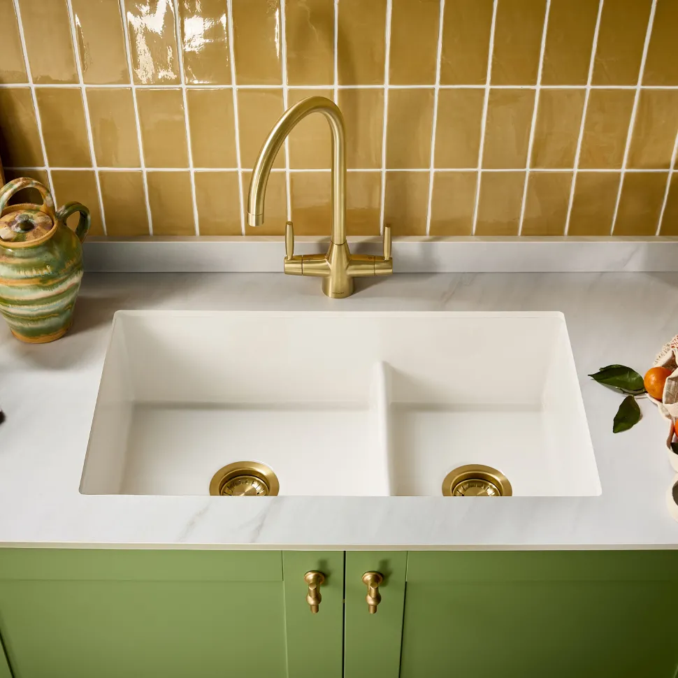 Clearwater Metro Ceramic Inset/Undermount Kitchen Sink - 796 x 462mm