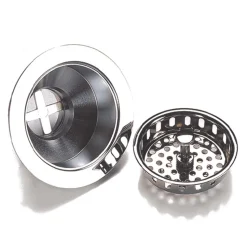 Clearwater 90mm Deluxe Basket Strainer Waste - Chrome