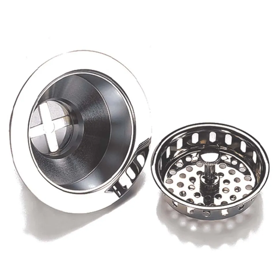 Clearwater 90mm Deluxe Basket Strainer Waste - Chrome