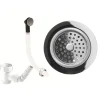 Clearwater 90mm Deluxe Basket Strainer & Overflow - Chrome