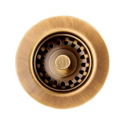Clearwater 60mm Kitchen Basket Strainer Waste for Belfast Sinks - Antique Bronze