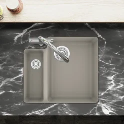 Clearwater Nova 1.5 Bowl Granite Composite Inset/Undermount Kitchen Sink - 557 x 500mm