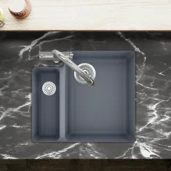 Clearwater Nova 1.5 Bowl Granite Composite Inset/Undermount Kitchen Sink - 557 x 500mm