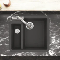 Clearwater Nova 1.5 Bowl Granite Composite Inset/Undermount Kitchen Sink - 557 x 500mm