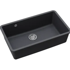 Clearwater Nova 1 Bowl Granite Composite Inset/Undermount Kitchen Sink - 810 x 480mm