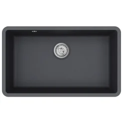 Clearwater Nova 1 Bowl Granite Composite Inset/Undermount Kitchen Sink - 810 x 480mm