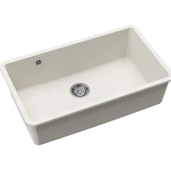 Clearwater Nova 1 Bowl Granite Composite Inset/Undermount Kitchen Sink - 810 x 480mm