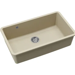 Clearwater Nova 1 Bowl Granite Composite Inset/Undermount Kitchen Sink - 810 x 480mm