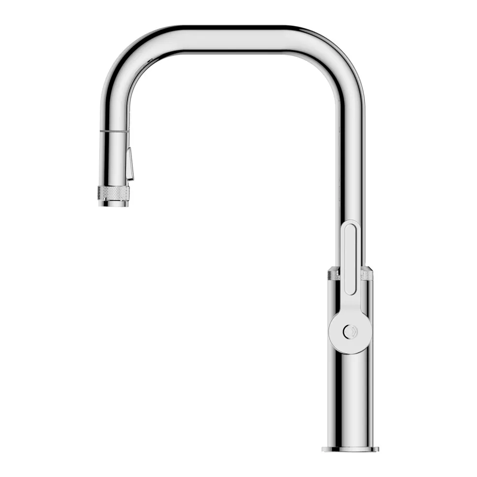 Clearwater Pioneer WRAS Approved Single Lever Industrial-Style Mono Pull Out Spray Kitchen Mixer Tap