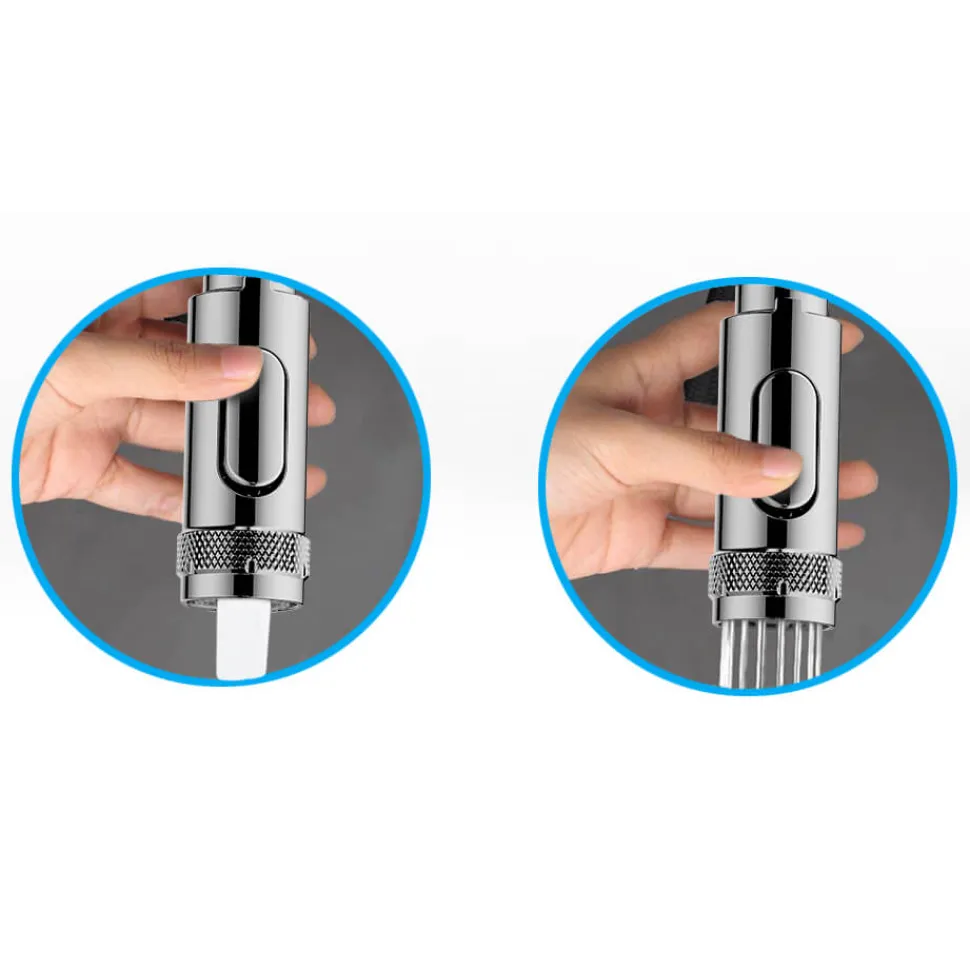 Clearwater Pioneer WRAS Approved Single Lever Industrial-Style Mono Pull Out Spray Kitchen Mixer Tap
