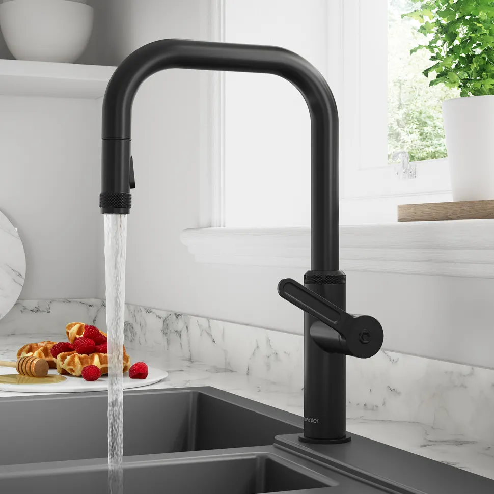 Clearwater Pioneer WRAS Approved Single Lever Industrial-Style Mono Pull Out Spray Kitchen Mixer Tap