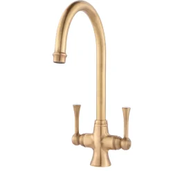 Clearwater Regent Twin Lever Kitchen Mixer Tap