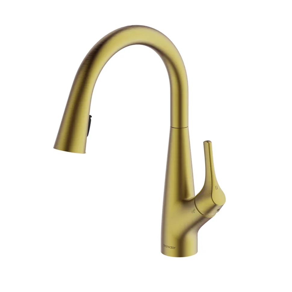 Clearwater Rosetta WRAS Approved Single Lever Mono Pull Out Spray Kitchen Mixer and Cold Filtered Water Tap