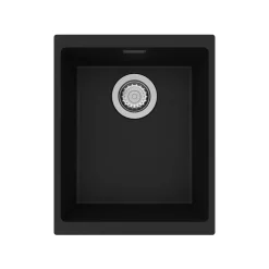 Clearwater Siena Compact 1 Bowl Granite Composite Inset or Undermount Kitchen Sink & Waste - 370 x 460mm