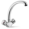 Clearwater Studio Twin Control Mono Sink Mixer with Swivel Spout
