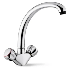 Clearwater Studio Twin Control Mono Sink Mixer with Swivel Spout