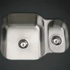 Clearwater Tango 1.5 Bowl Brushed Stainless Steel Undermount Sink & Waste - 580 x 450mm