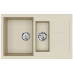 Clearwater Vesta 1.5 Bowl Kitchen Sink with Reversible Drainer - 800 x 500mm