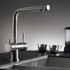 Clearwater Zuben Filtered Mono Kitchen Mixer with Swivel Spout and Ultrapure Cartridge - Stainless Steel