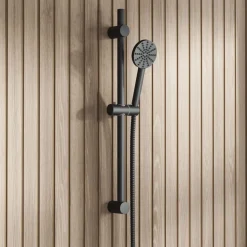 Core Fluted Slide Rail Shower Kit, Shower Handset & Hose