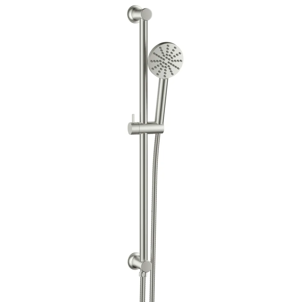 Core Fluted Slide Rail Shower Kit, Shower Handset & Hose with Integrated Elbow