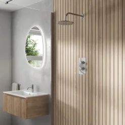Core 1 Outlet Concealed Shower Valve & Wall Mounted Fixed Shower Head