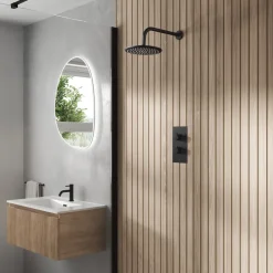 Core 1 Outlet Concealed Shower Valve & Wall Mounted Fixed Shower Head