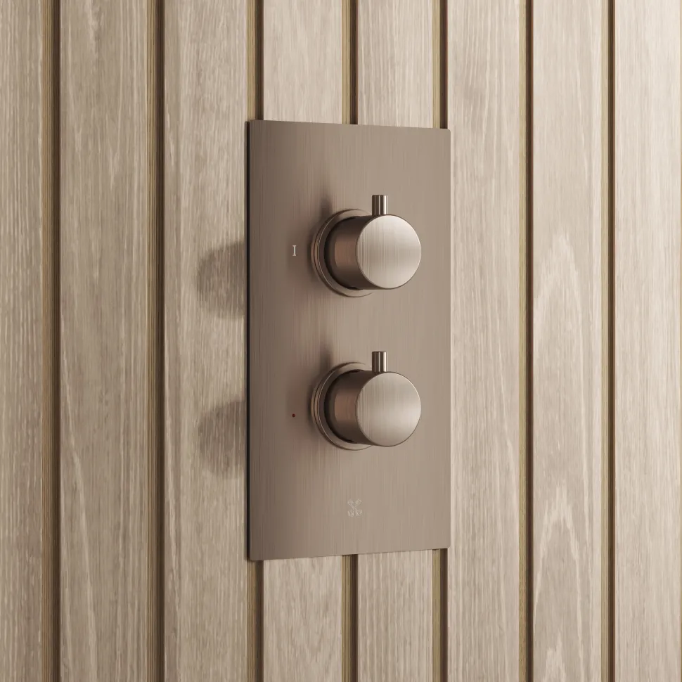 Core 1 Outlet Concealed Shower Valve & Wall Mounted Fixed Shower Head
