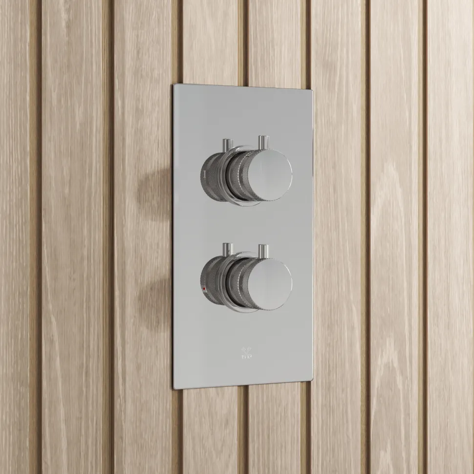 Core 1 Outlet Concealed Shower Valve & Wall Mounted Fixed Shower Head