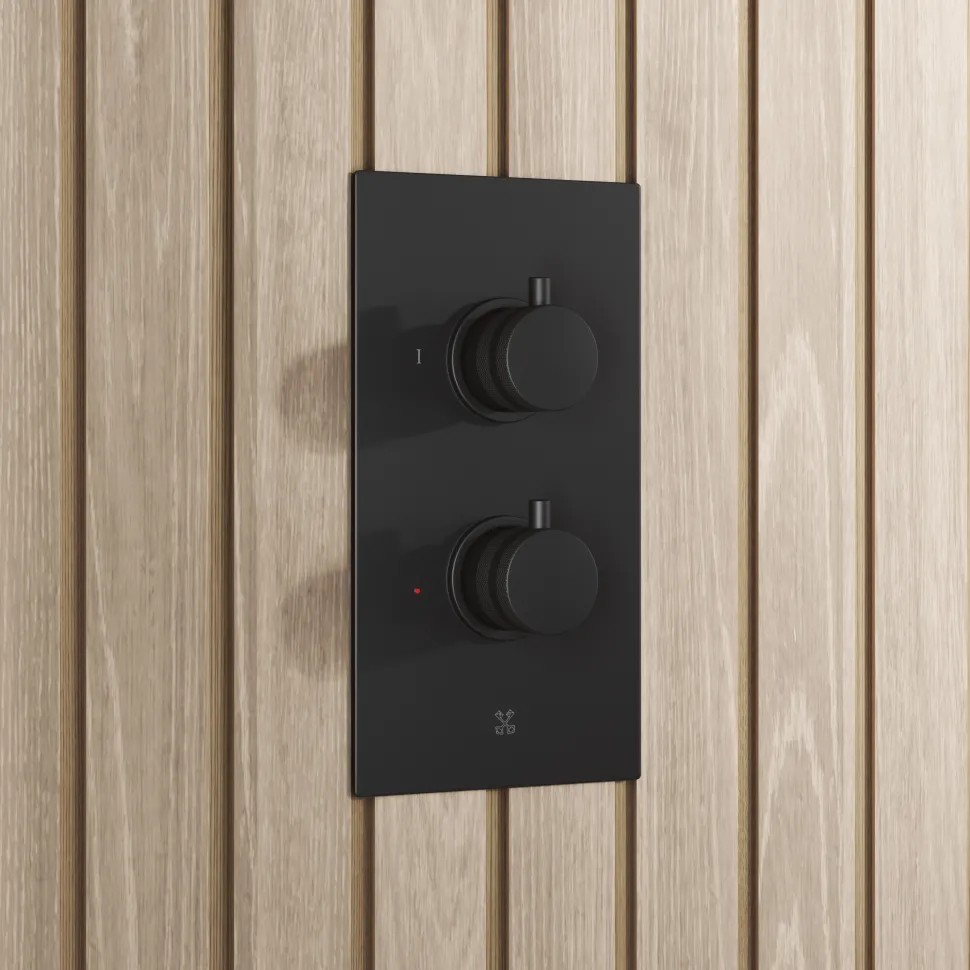 Core 1 Outlet Concealed Shower Valve & Wall Mounted Fixed Shower Head
