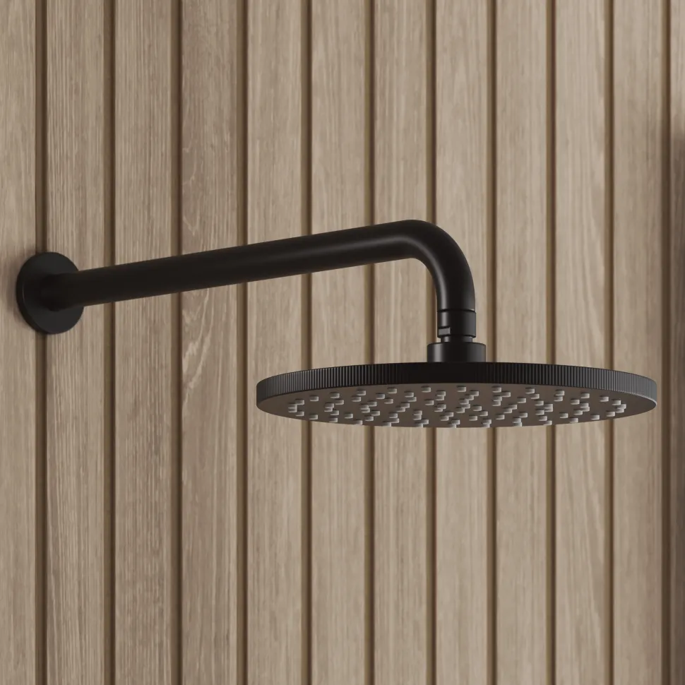 Core 1 Outlet Concealed Shower Valve & Wall Mounted Fixed Shower Head