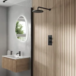 Core 1 Outlet Concealed Shower Valve & Wall Mounted Fixed Shower Head