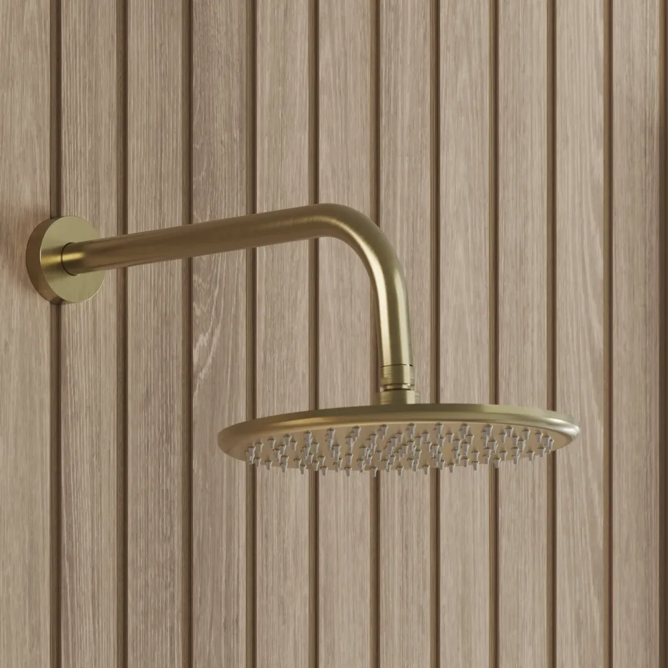 Core 1 Outlet Concealed Shower Valve & Wall Mounted Fixed Shower Head