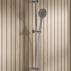 Core 1 Outlet Concealed Shower Valve & Slide Rail Kit with Fluted Handset