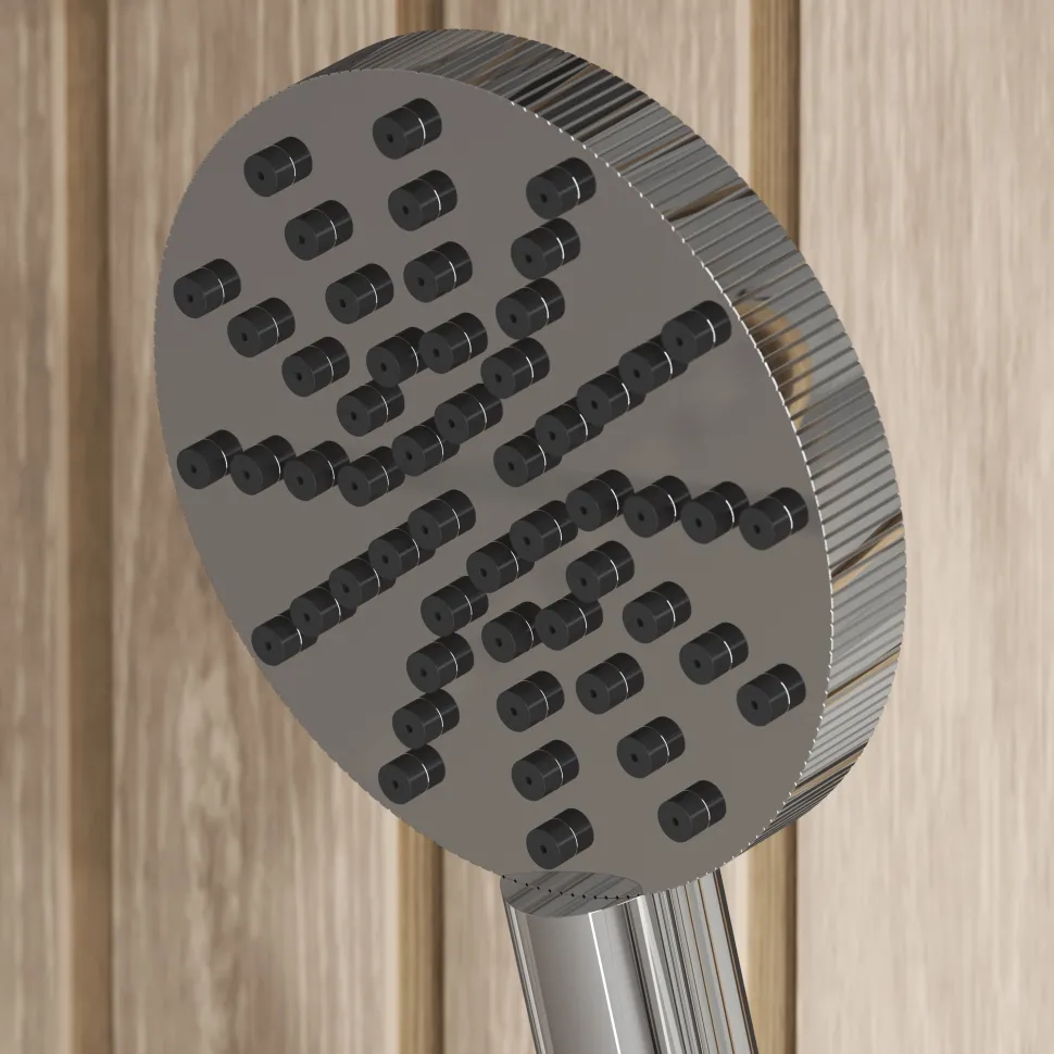 Core 1 Outlet Concealed Shower Valve & Slide Rail Kit with Fluted Handset