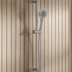 Core 1 Outlet Concealed Shower Valve & Slide Rail Kit with Fluted Handset