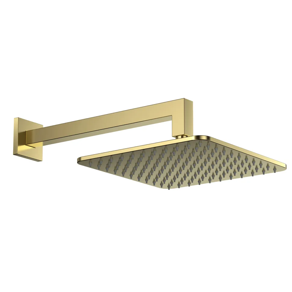 Core 1 Outlet Concealed Valve & Fixed Wall Mounted Square Shower Head