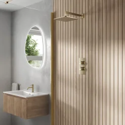 Core 1 Outlet Concealed Valve & Fixed Wall Mounted Square Shower Head