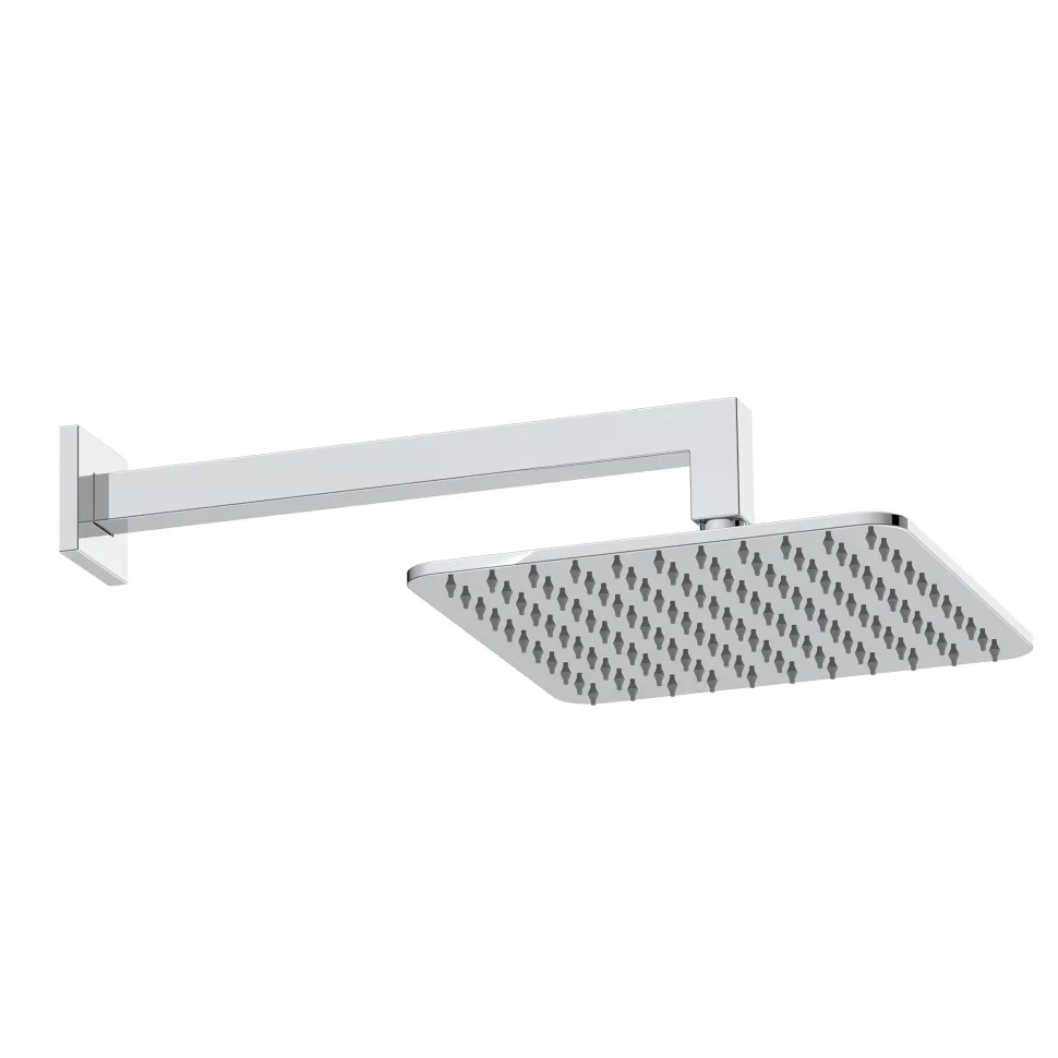 Core 1 Outlet Concealed Valve & Fixed Wall Mounted Square Shower Head