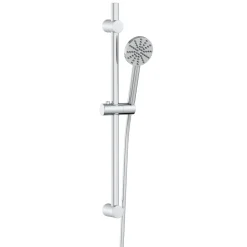 Core 2 Outlet Wall Mounted Bath Shower Mixer with Slide Rail Kit